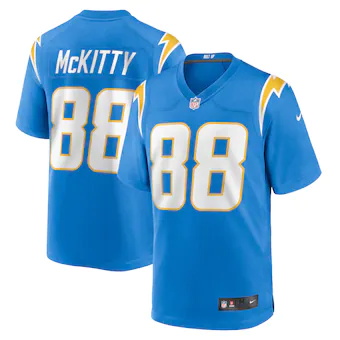 mens nike tre mckitty powder blue los angeles chargers game